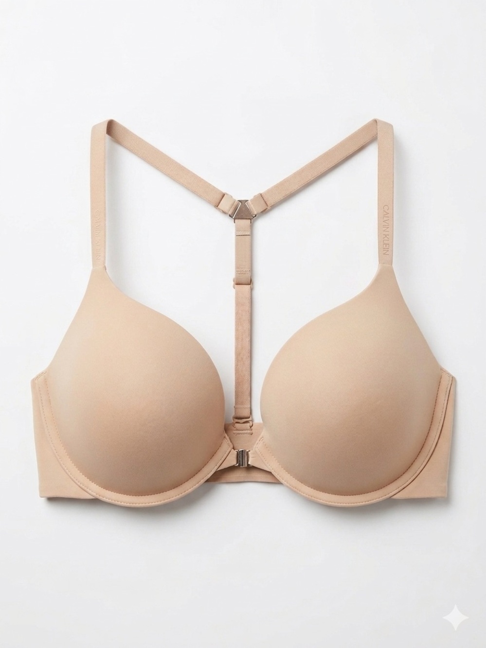 Calvin Klein T-Back Smooth Molded Pushup Bra - Convertible Support F2233